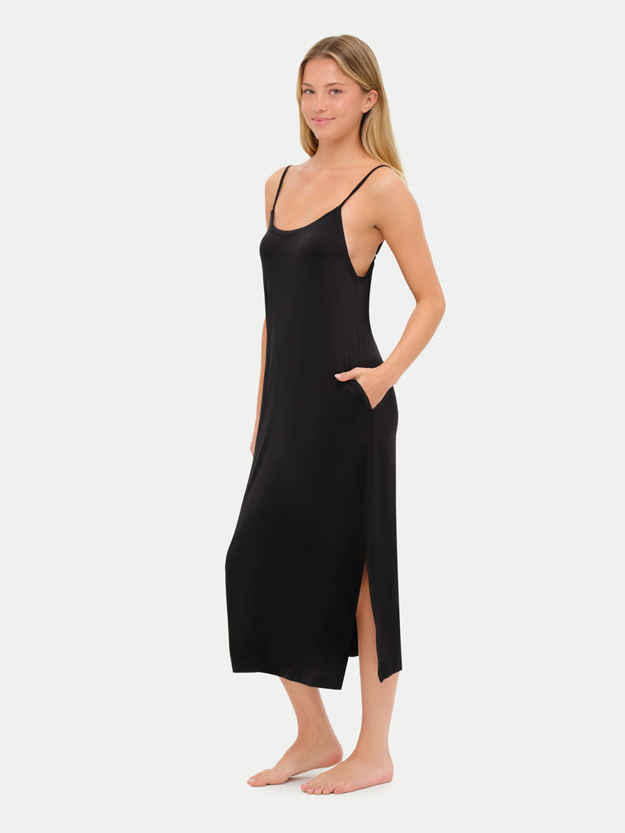 Sleeveless Long Bamboo Sleepshirt
