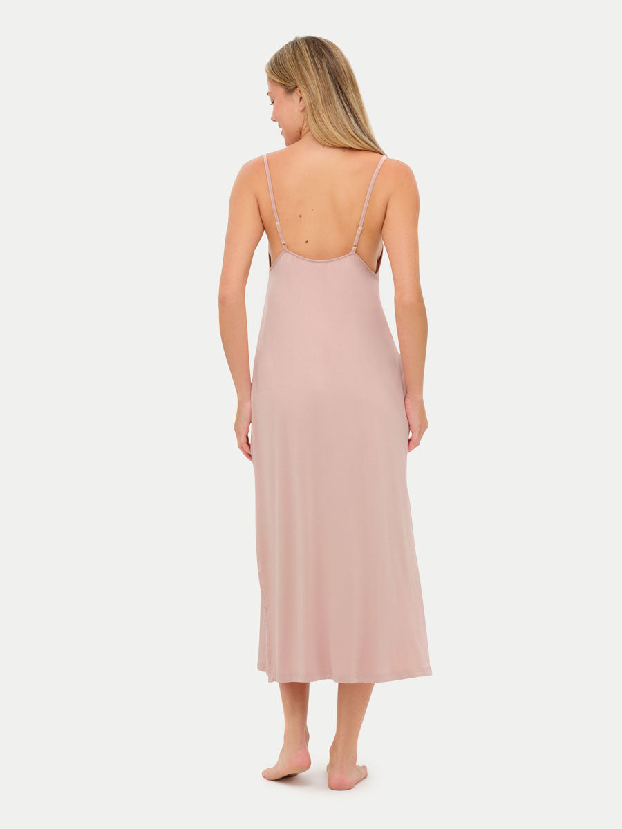 Sleeveless Long Bamboo Sleepshirt