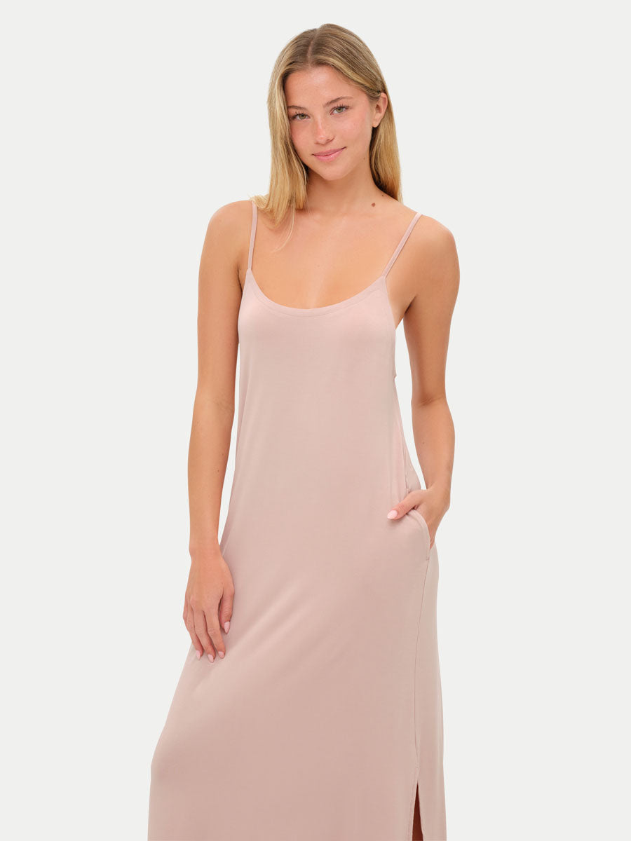 Sleeveless Long Bamboo Sleepshirt