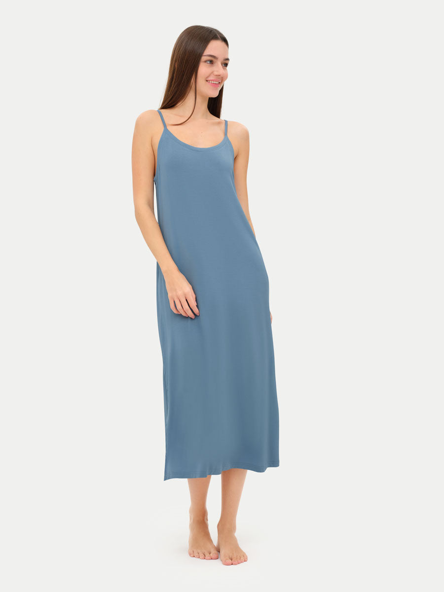 Sleeveless Long Bamboo Sleepshirt