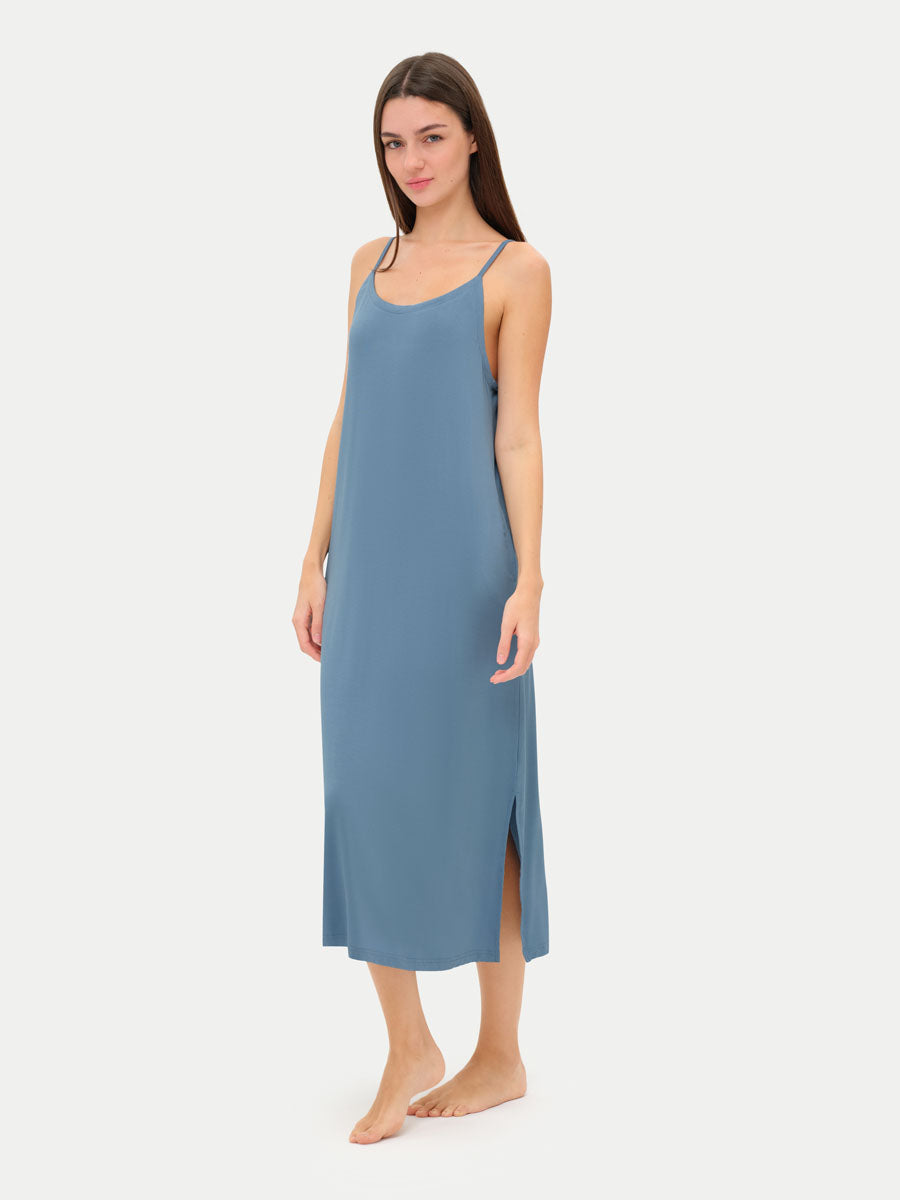 Sleeveless Long Bamboo Sleepshirt