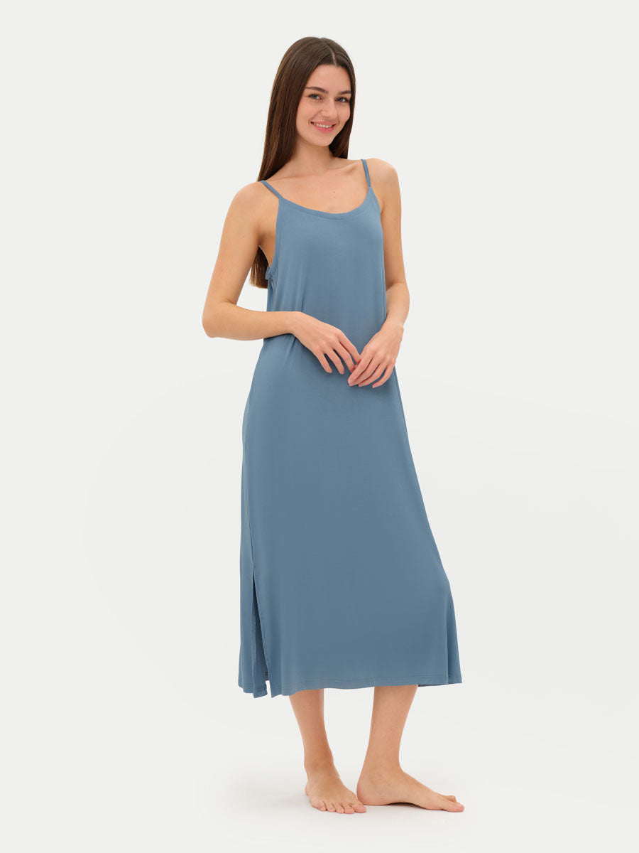 Sleeveless Long Bamboo Sleepshirt
