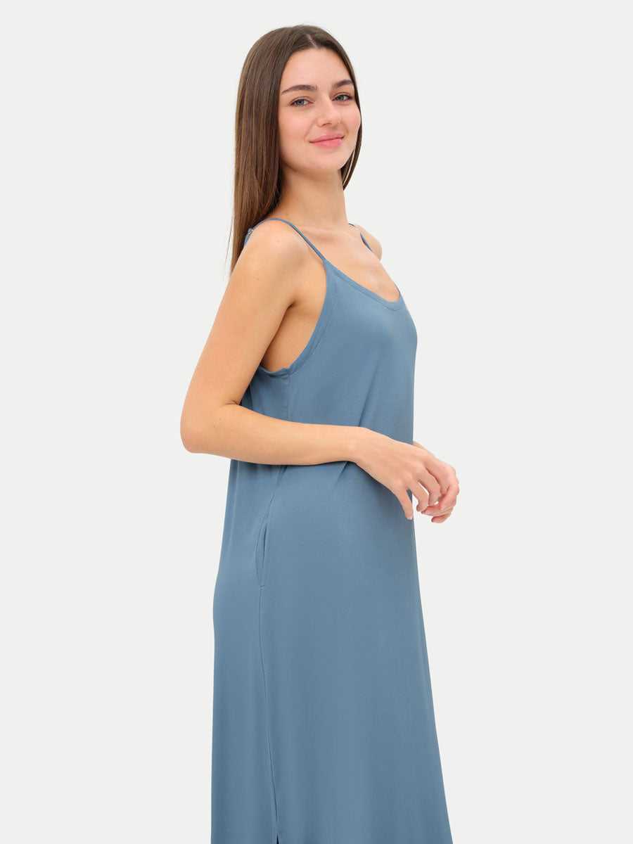 Sleeveless Long Bamboo Sleepshirt