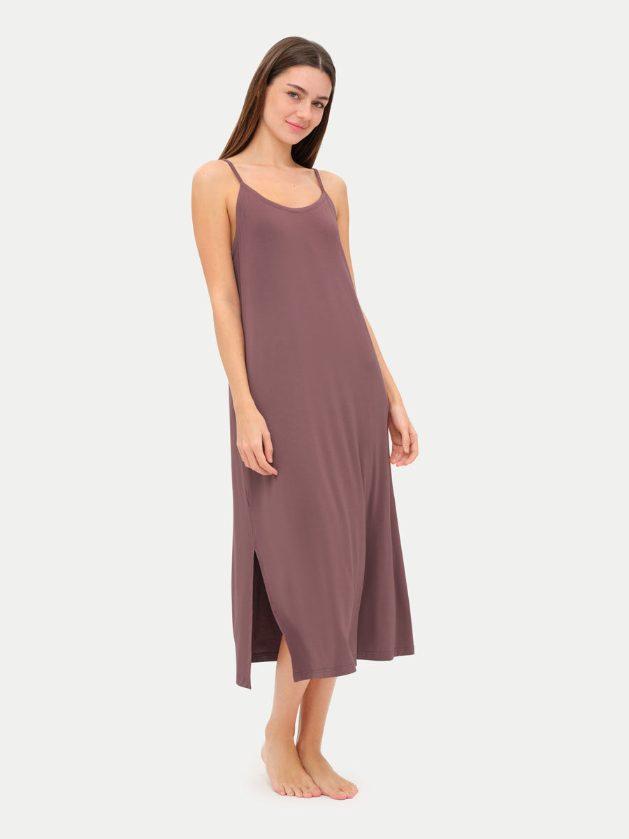 Sleeveless Long Bamboo Sleepshirt