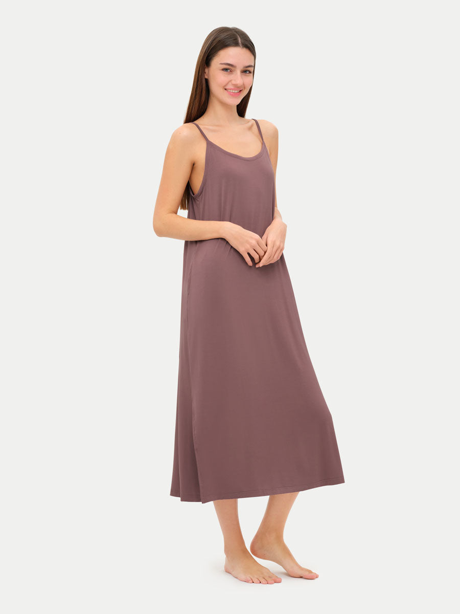 Sleeveless Long Bamboo Sleepshirt