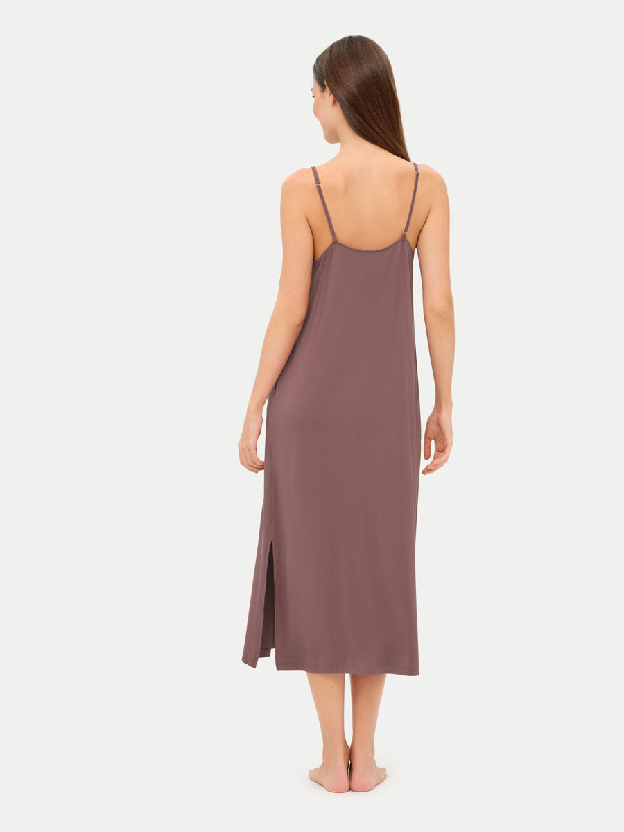 Sleeveless Long Bamboo Sleepshirt