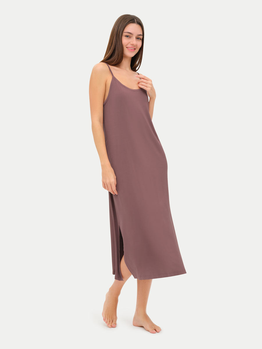 Sleeveless Long Bamboo Sleepshirt