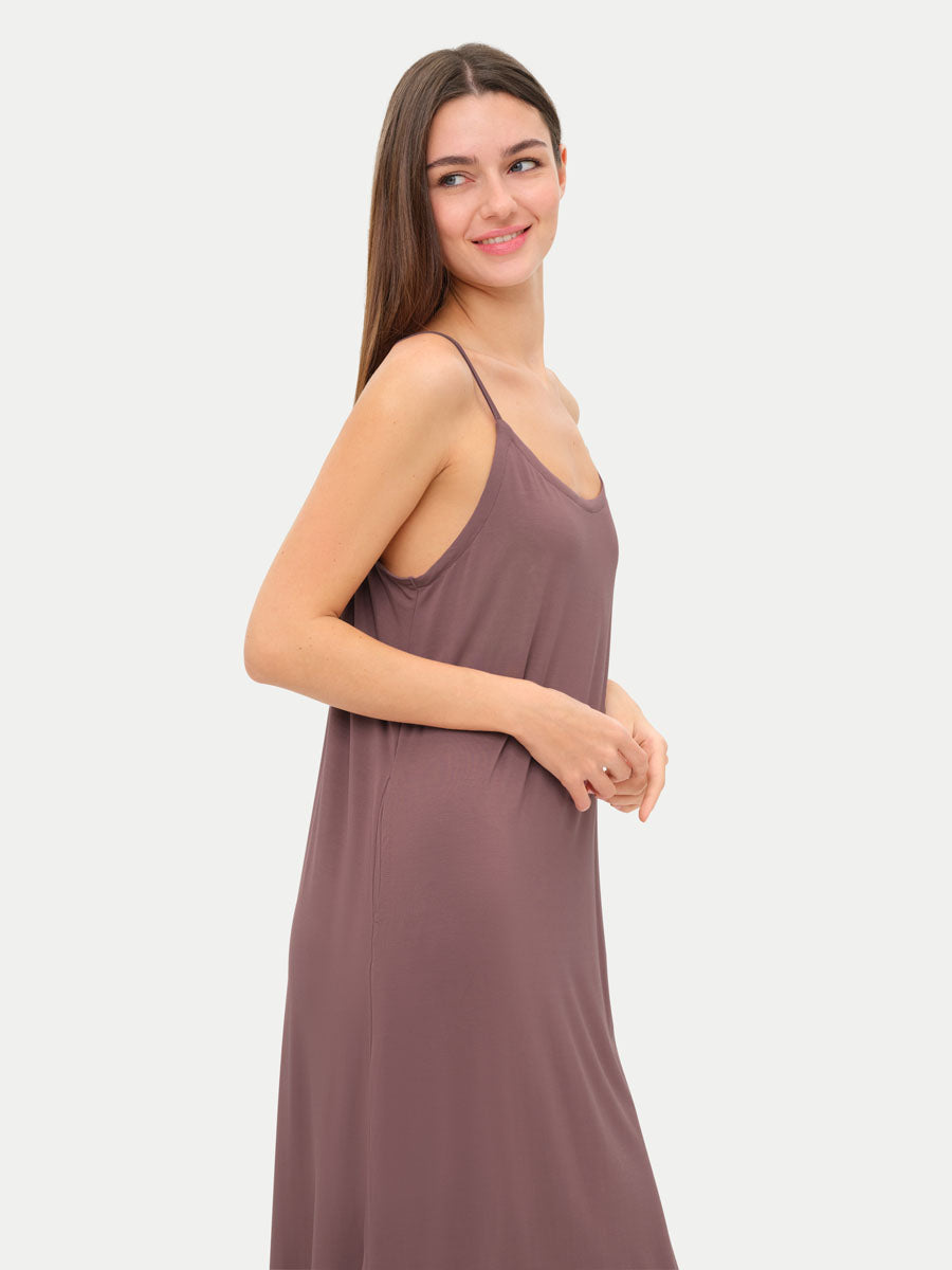 Sleeveless Long Bamboo Sleepshirt
