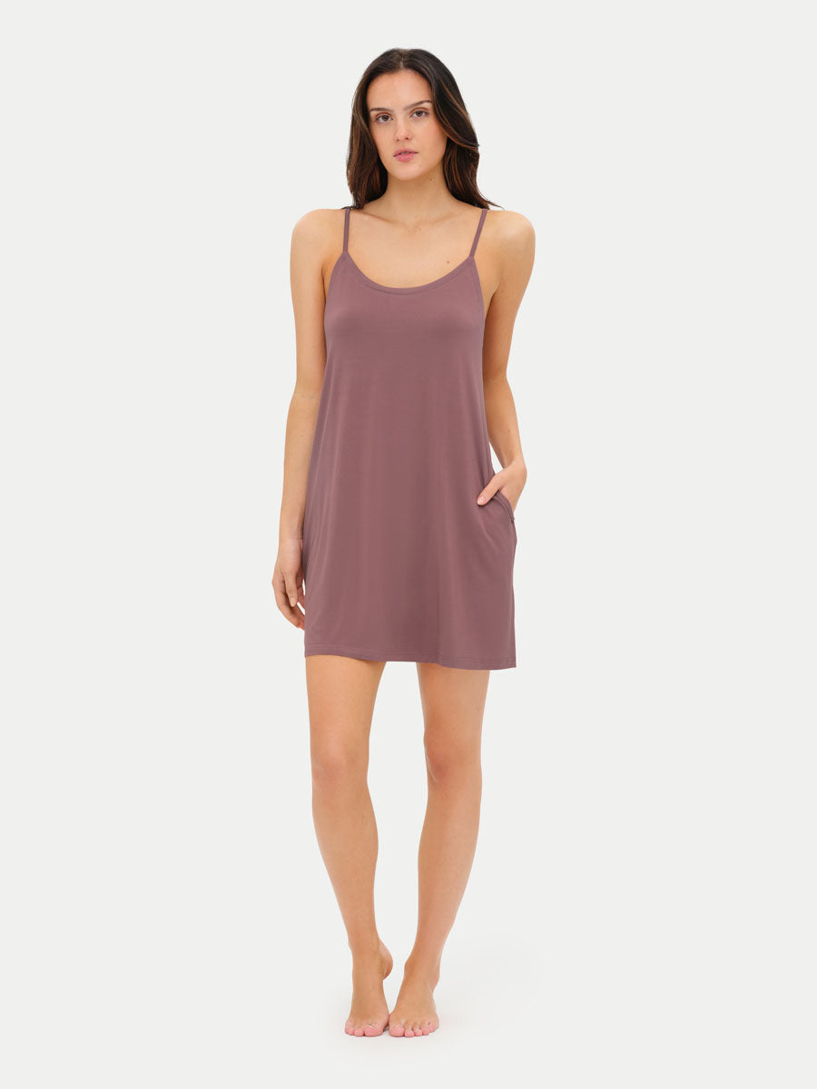 Sleeveless Short Bamboo Sleepshirt