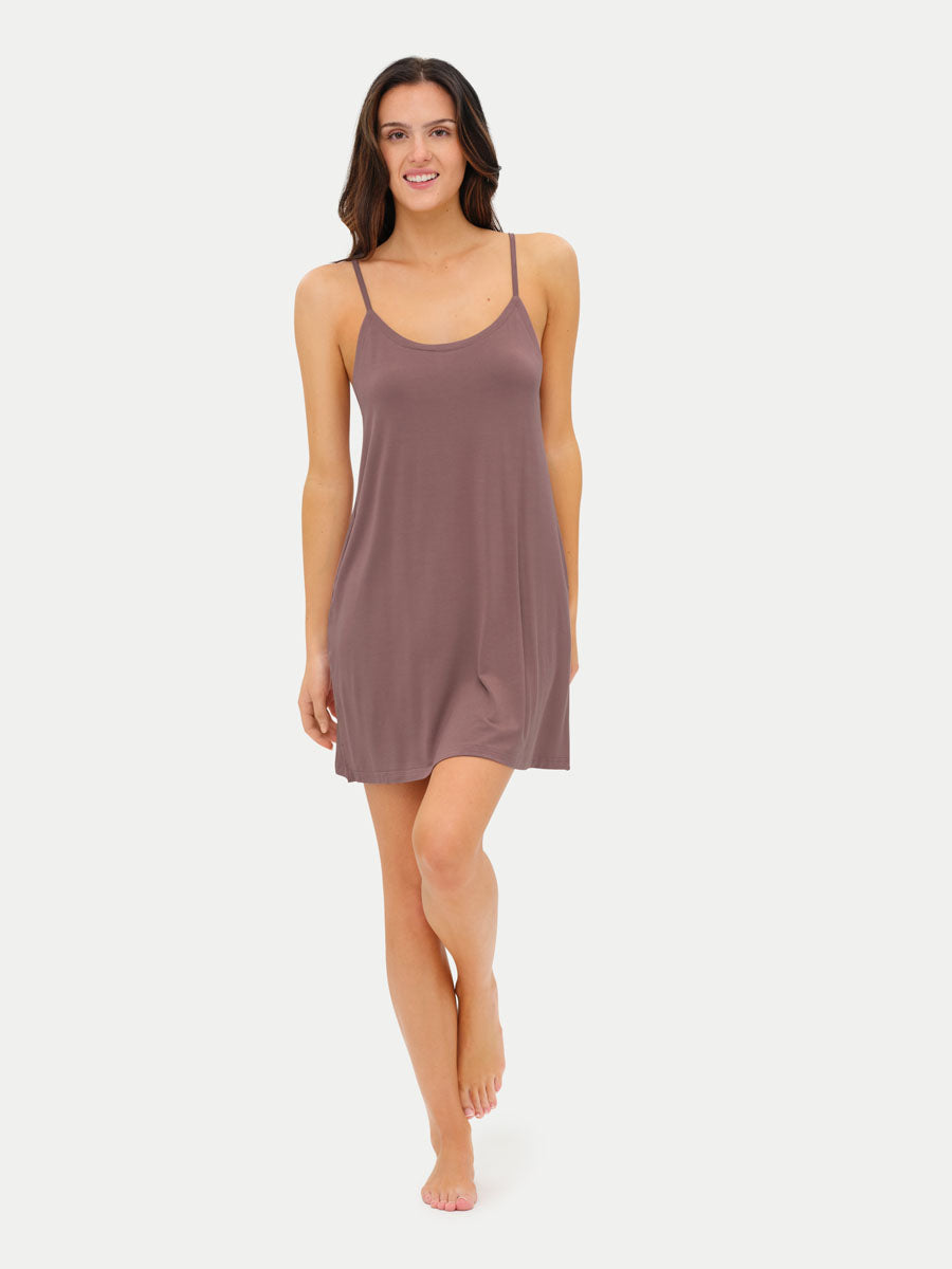Sleeveless Short Bamboo Sleepshirt