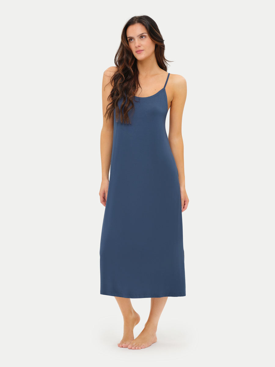 Sleeveless Long Bamboo Sleepshirt