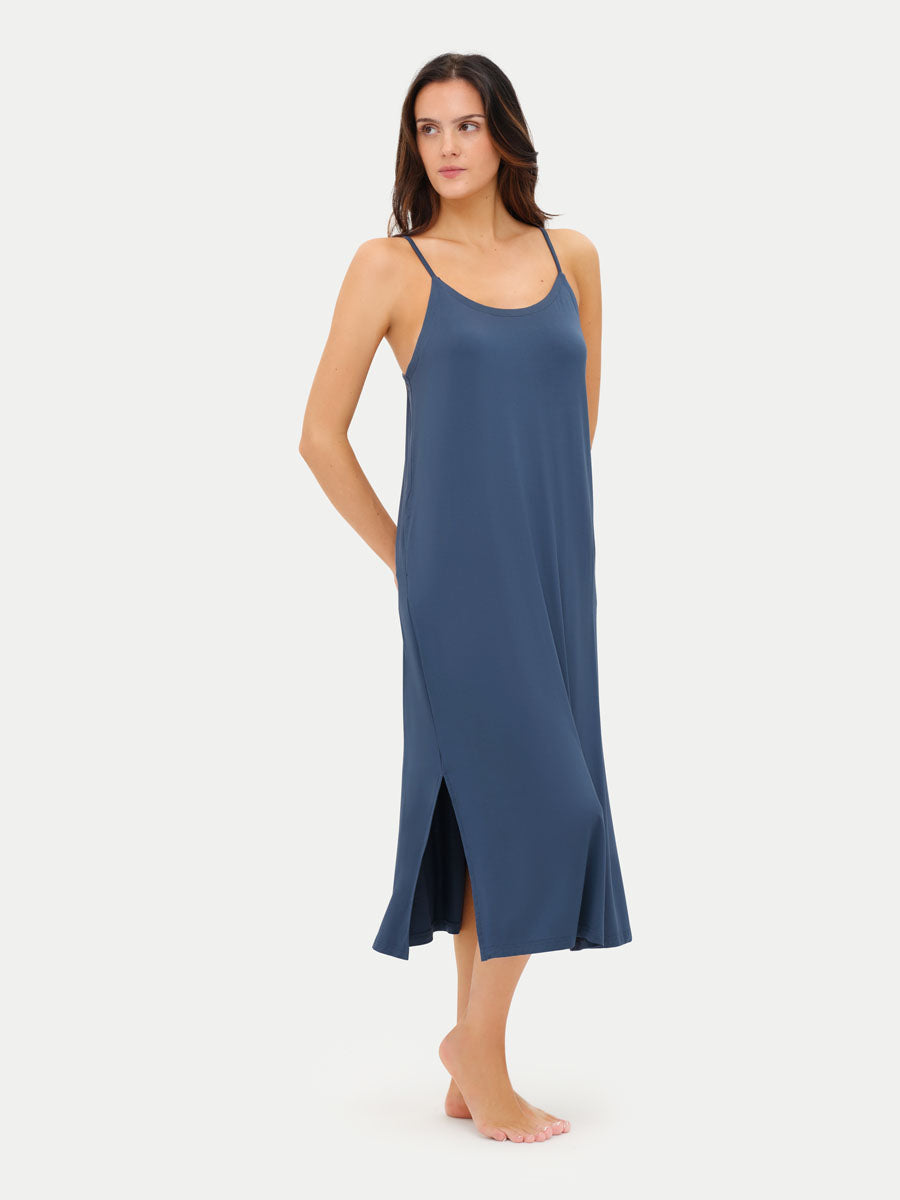 Sleeveless Long Bamboo Sleepshirt