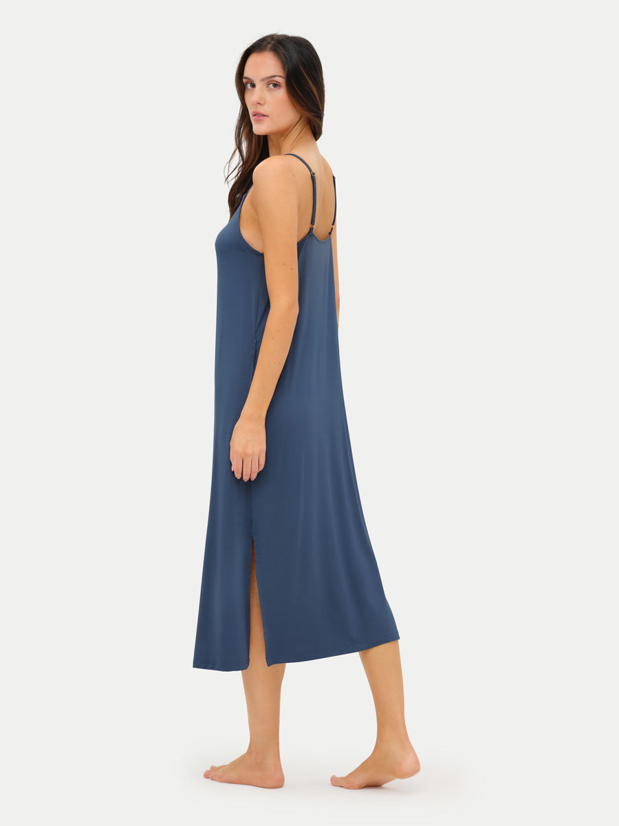 Sleeveless Long Bamboo Sleepshirt