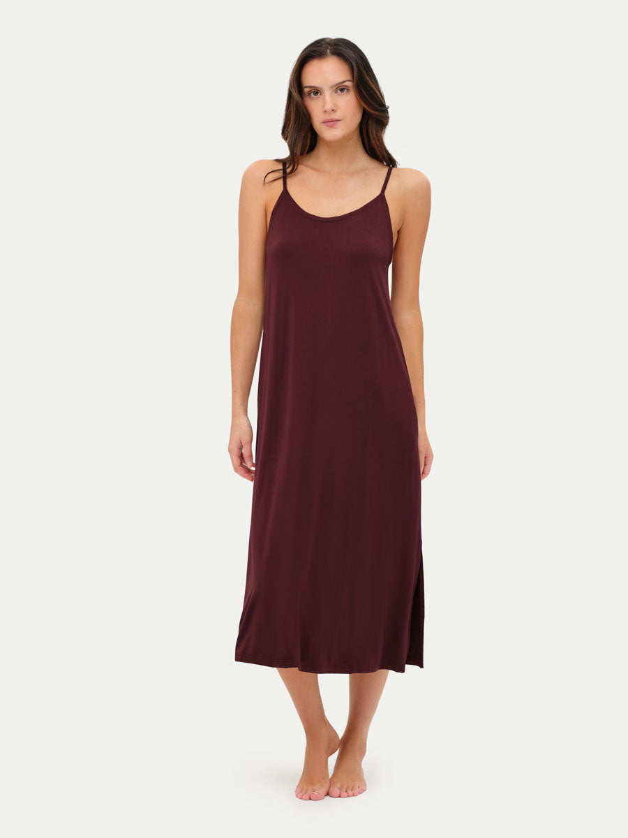 Sleeveless Long Bamboo Sleepshirt