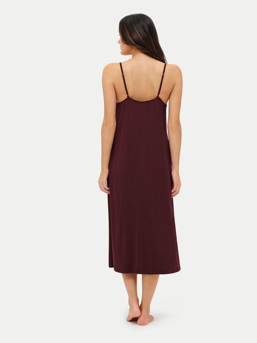 Sleeveless Long Bamboo Sleepshirt
