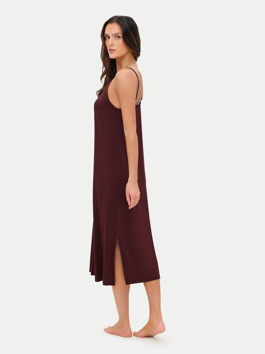 Sleeveless Long Bamboo Sleepshirt