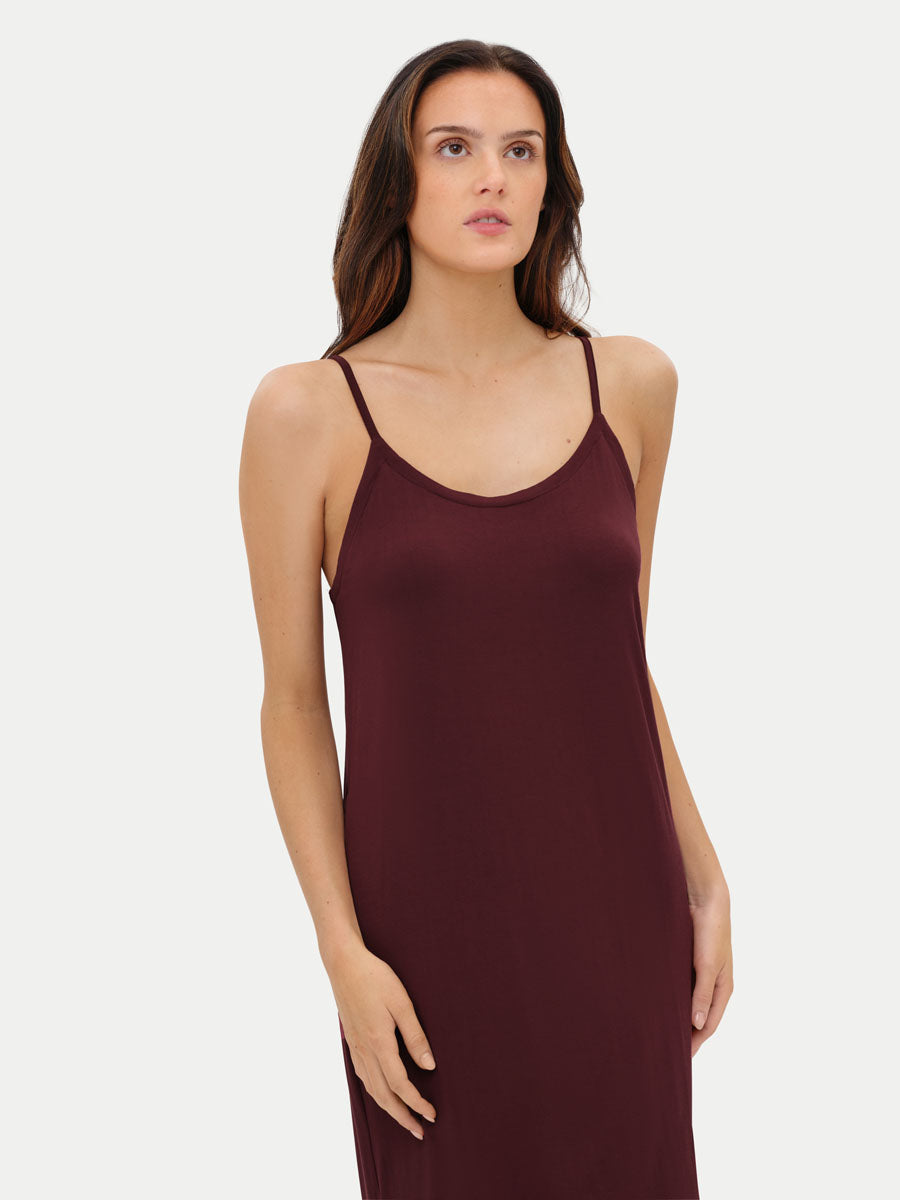 Sleeveless Long Bamboo Sleepshirt