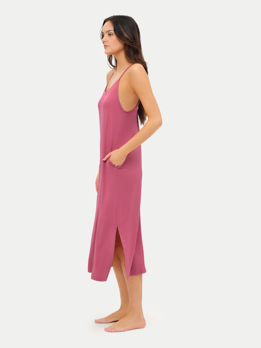 Sleeveless Long Bamboo Sleepshirt