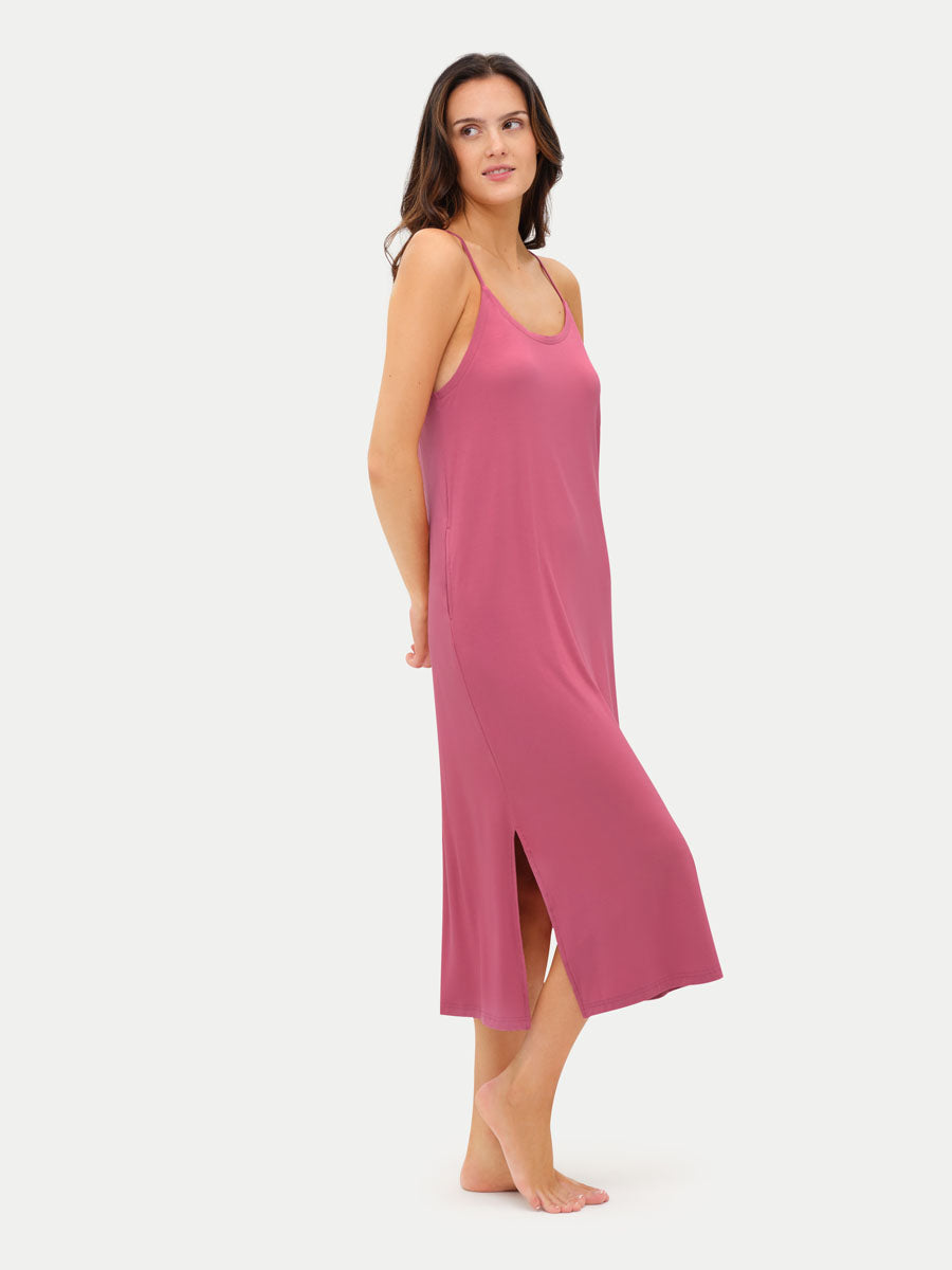 Sleeveless Long Bamboo Sleepshirt