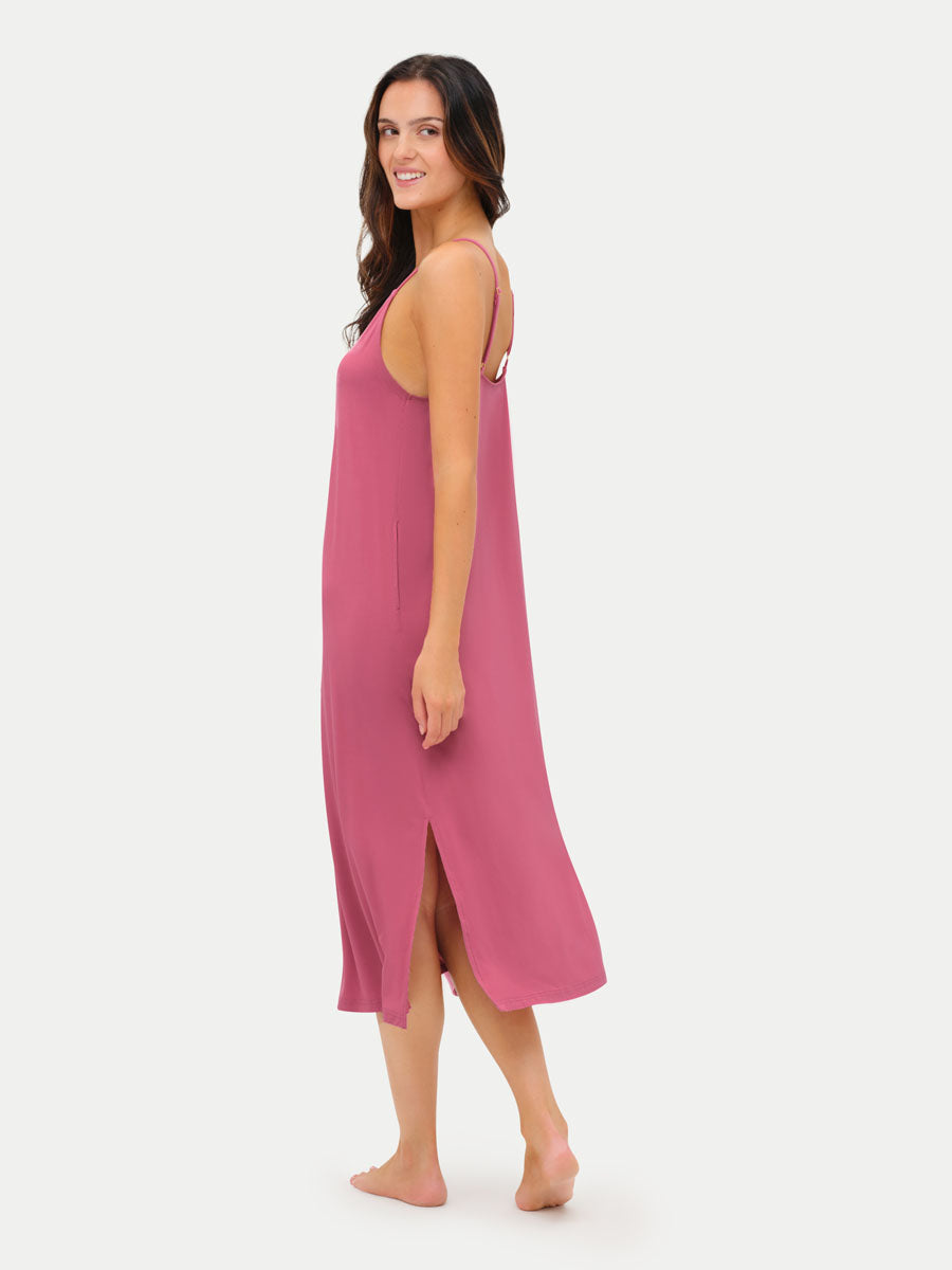 Sleeveless Long Bamboo Sleepshirt