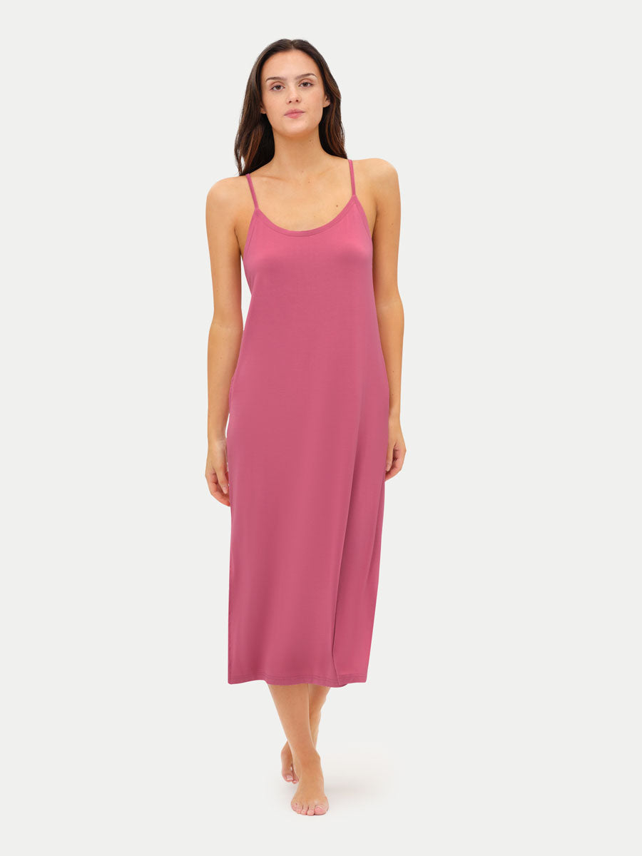 Sleeveless Long Bamboo Sleepshirt