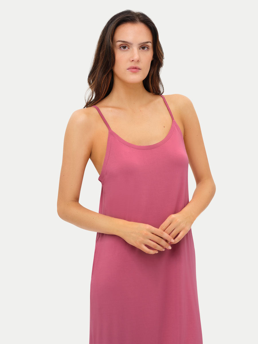 Sleeveless Long Bamboo Sleepshirt