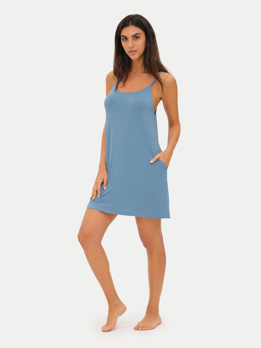 Sleeveless Short Bamboo Sleepshirt