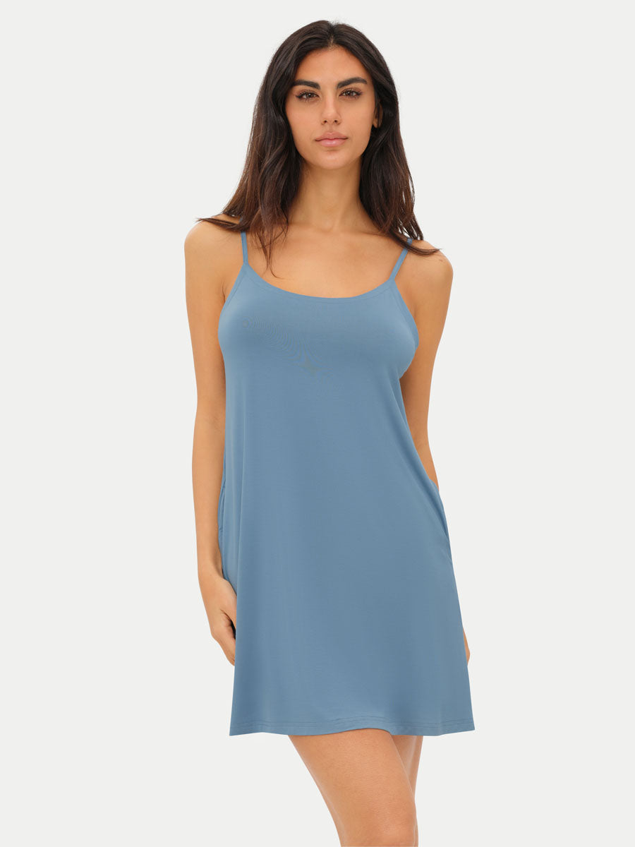 Sleeveless Short Bamboo Sleepshirt