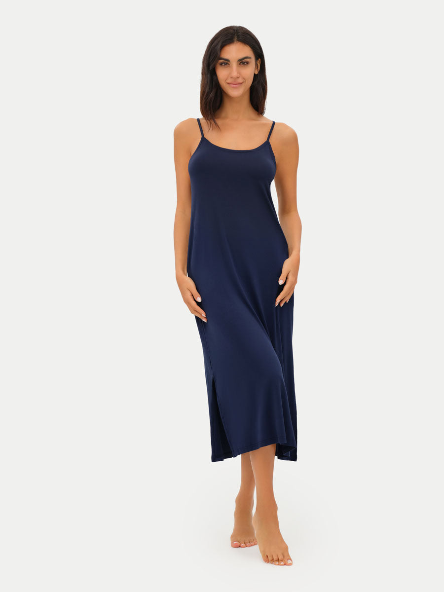 Sleeveless Long Bamboo Sleepshirt