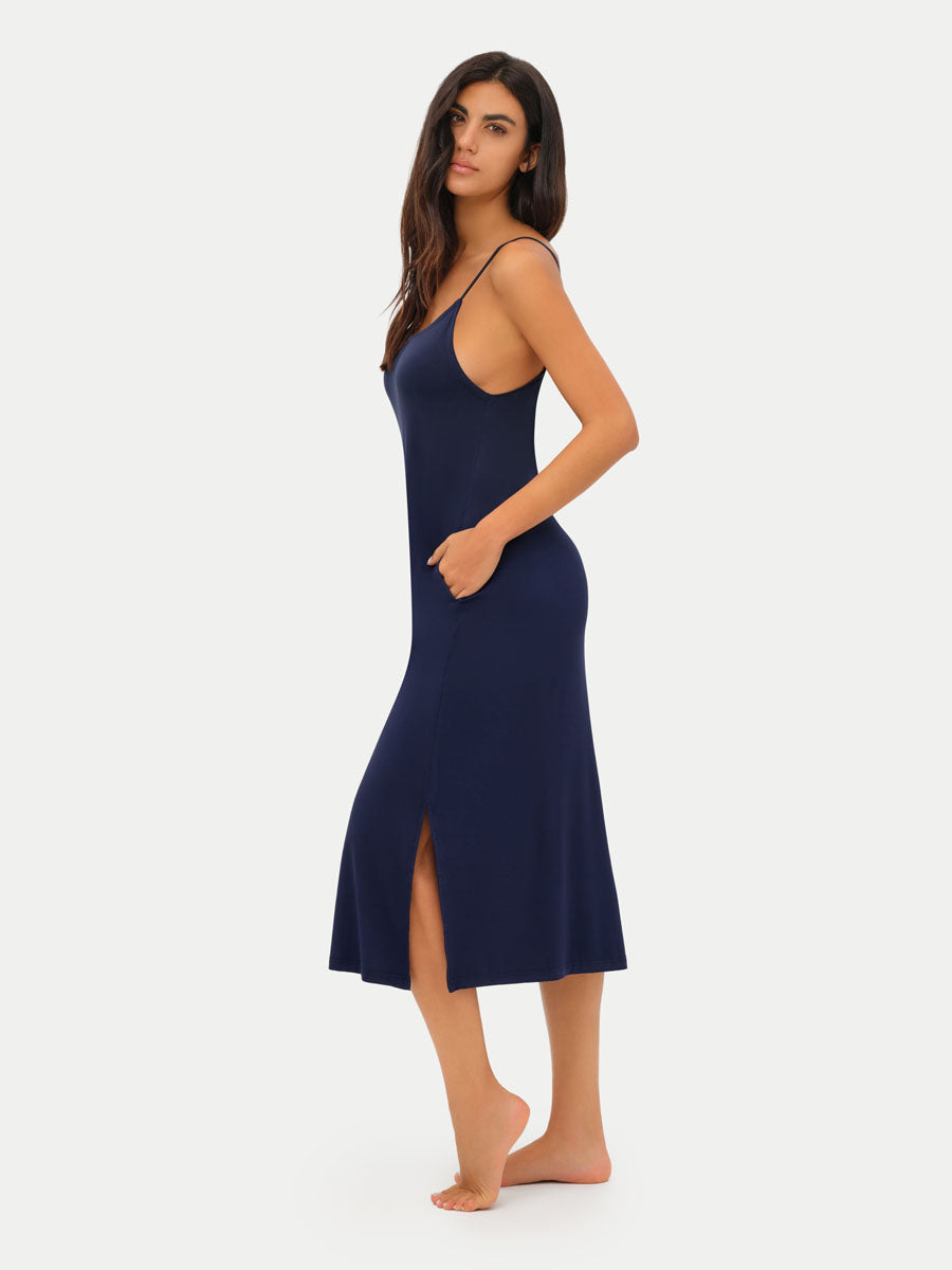 Sleeveless Long Bamboo Sleepshirt