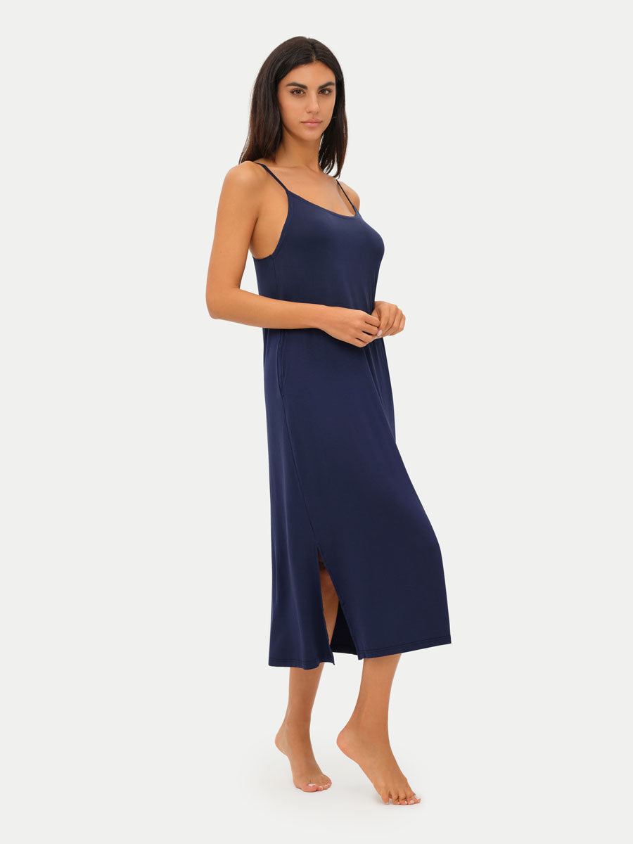 Sleeveless Long Bamboo Sleepshirt