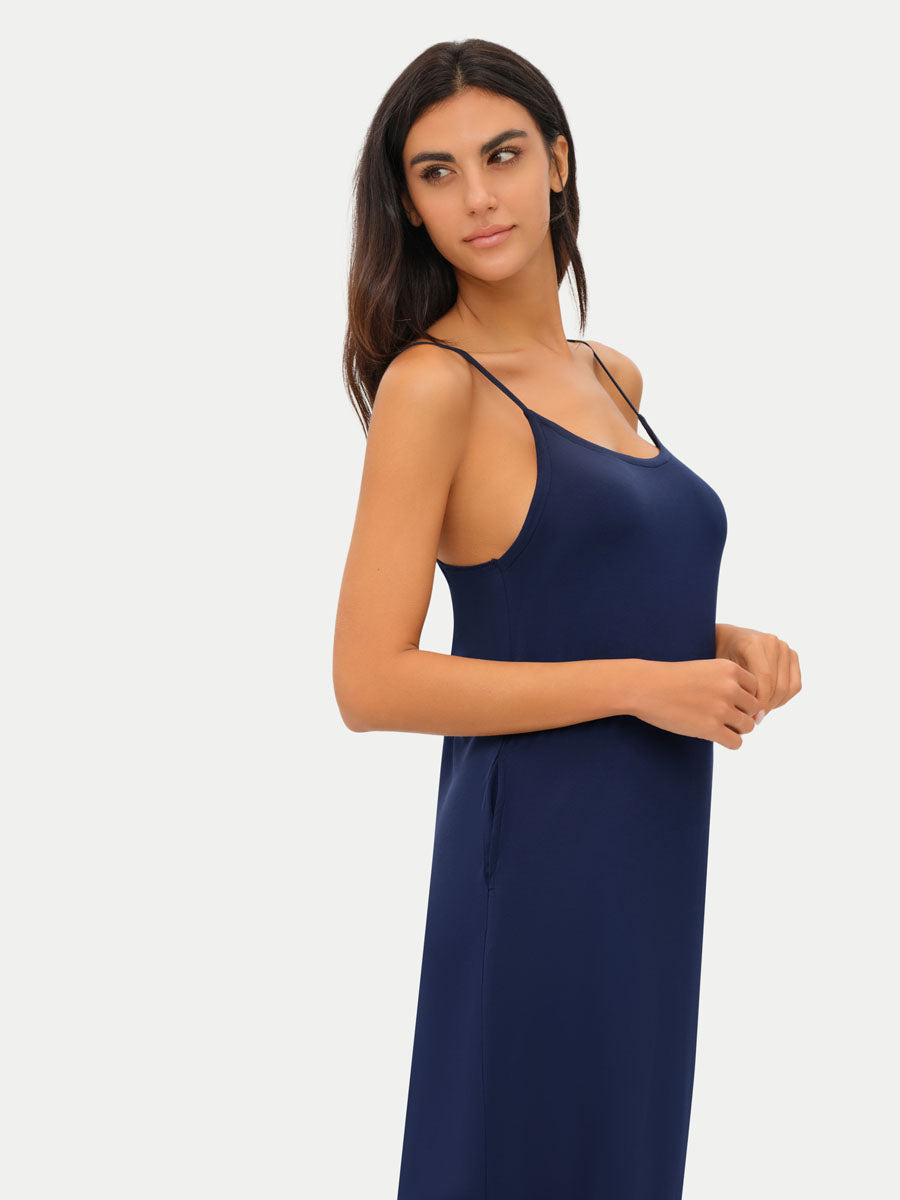 Sleeveless Long Bamboo Sleepshirt