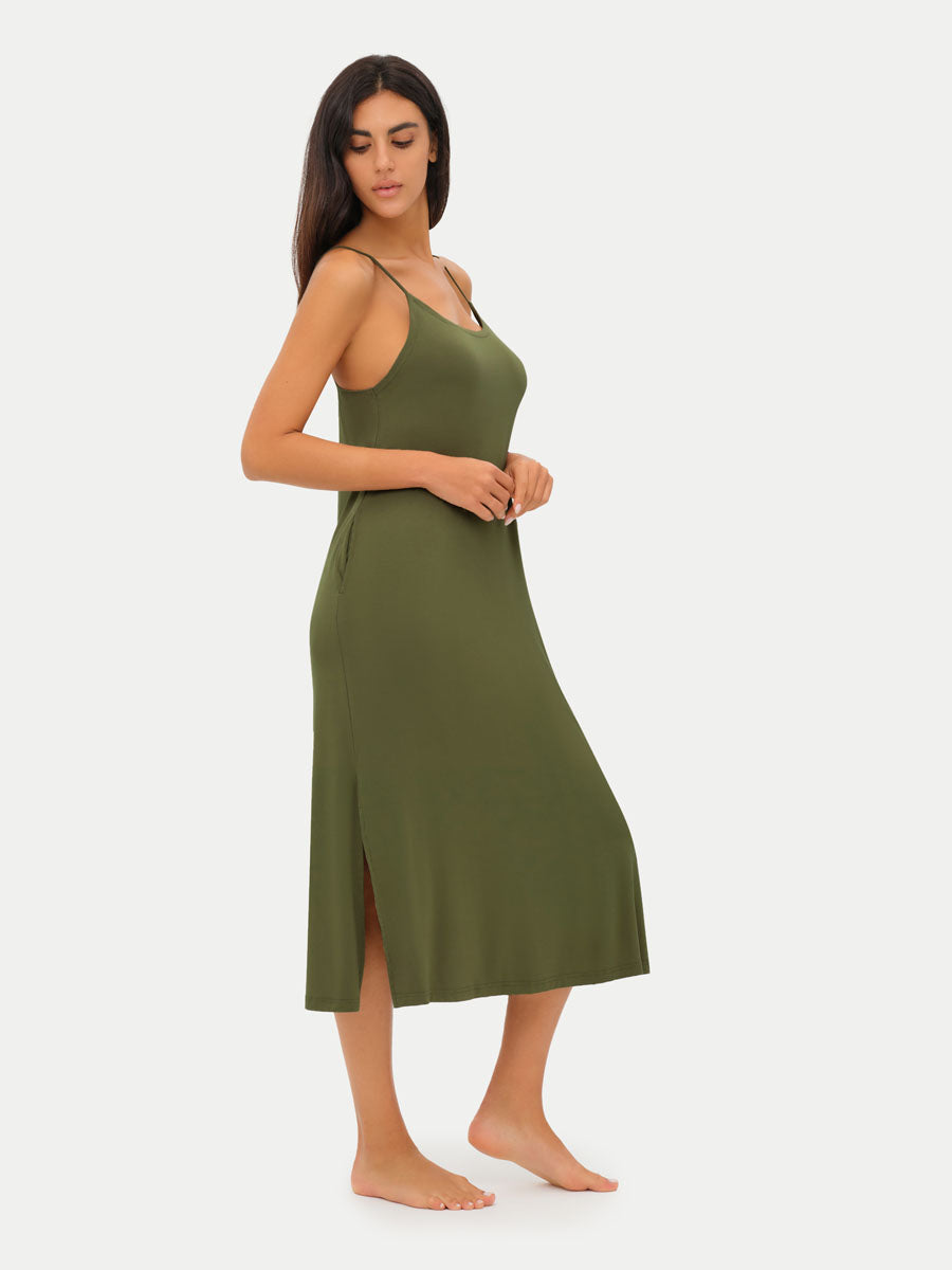 Sleeveless Long Bamboo Sleepshirt