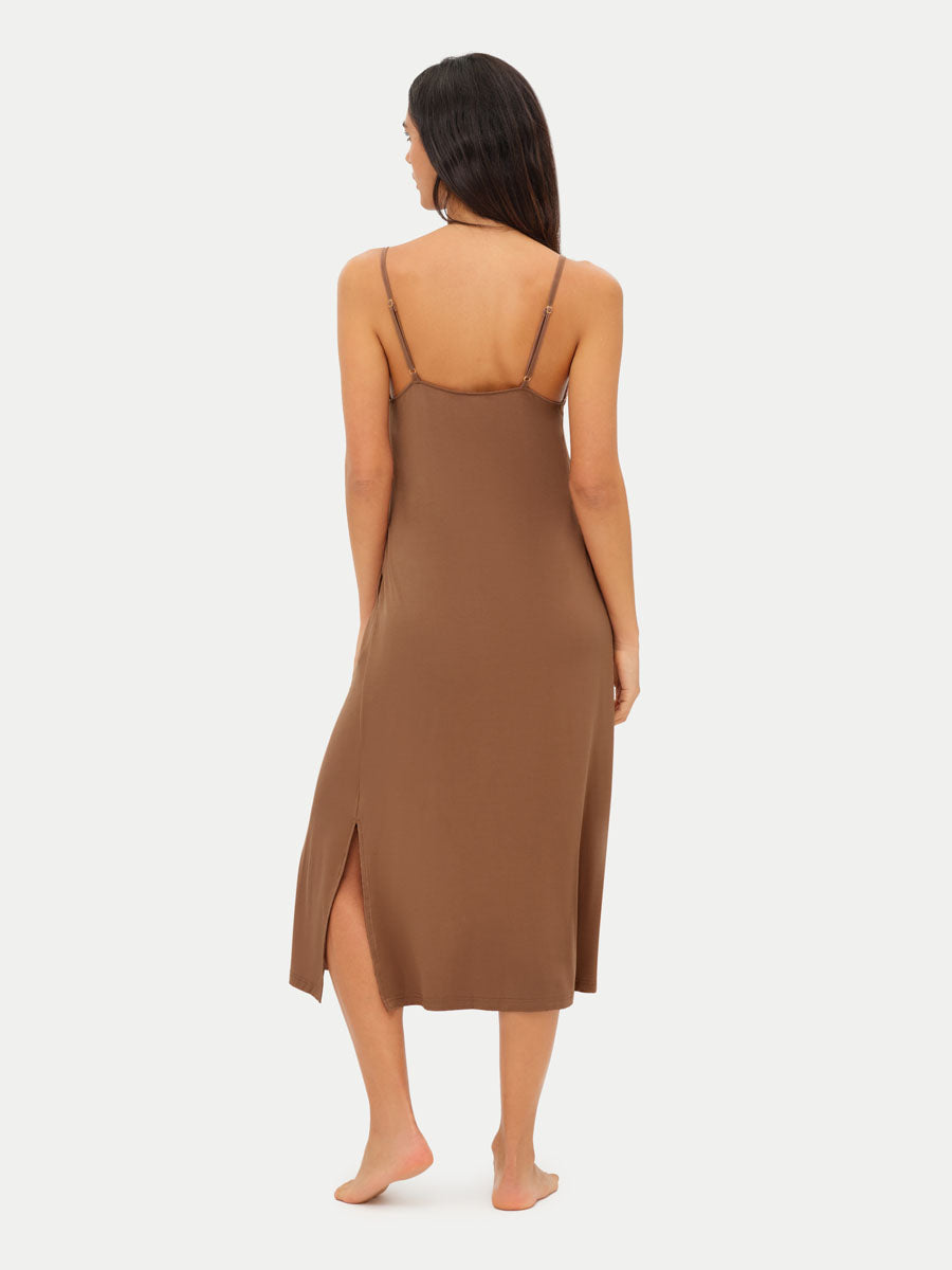 Sleeveless Long Bamboo Sleepshirt