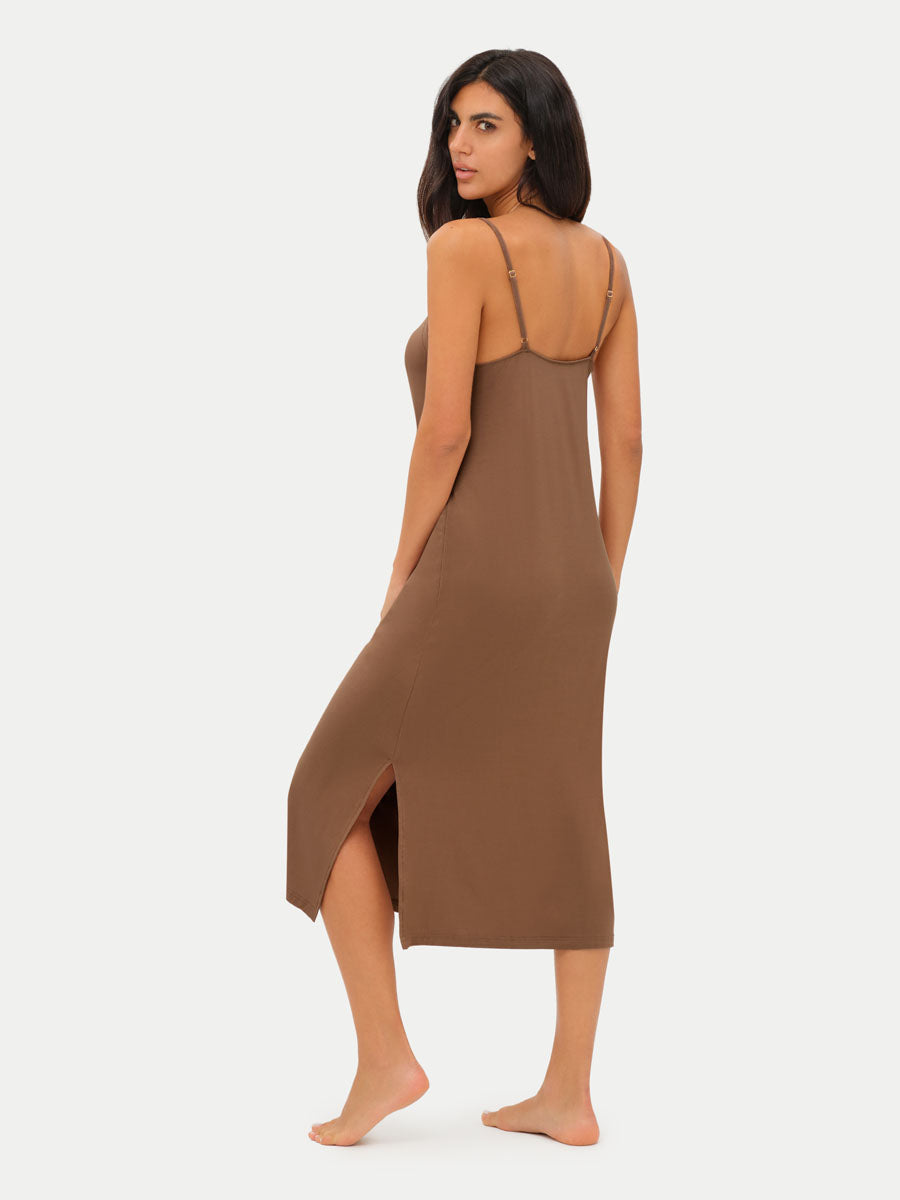 Sleeveless Long Bamboo Sleepshirt