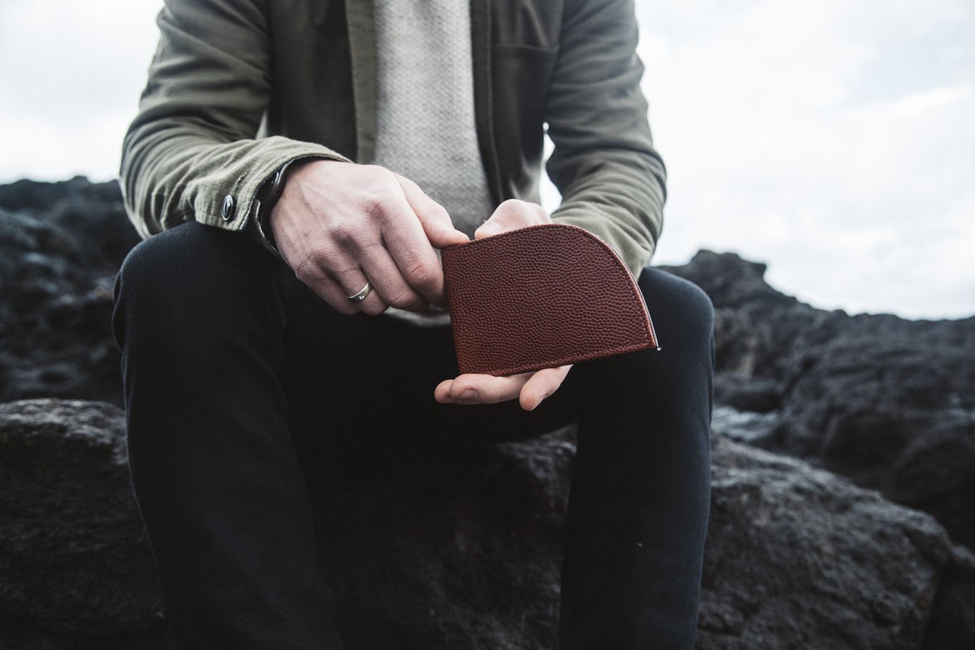 Football Leather Front Pocket Wallet