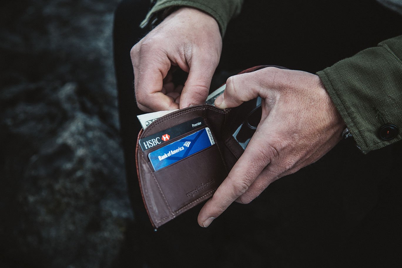 Football Leather Front Pocket Wallet