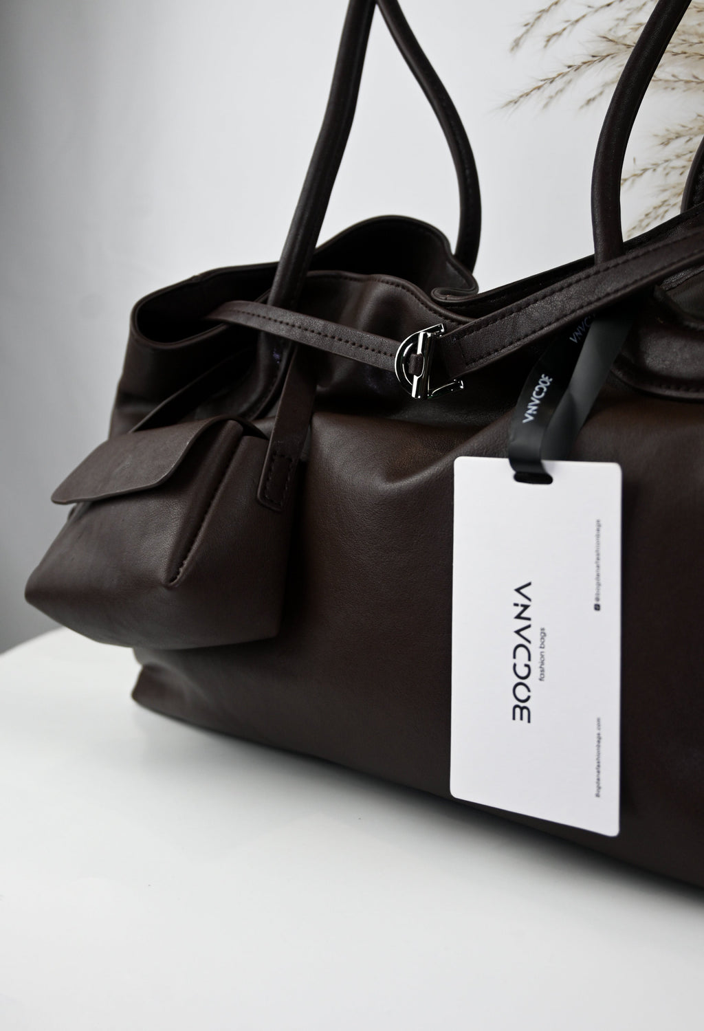 LA FORMA DUO  BOGDANA— shoulder bag made from genuine leather