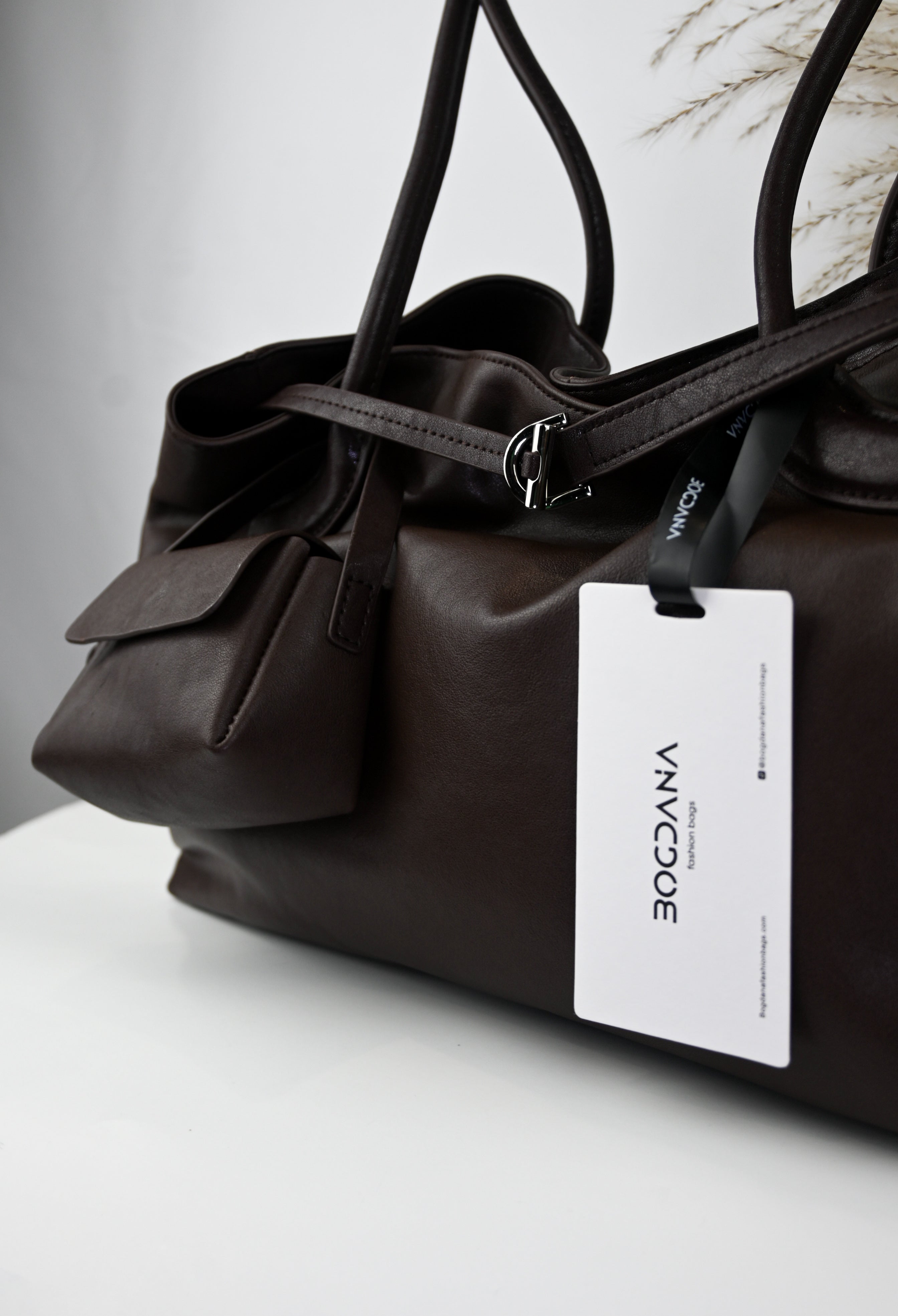 LA FORMA DUO  BOGDANA— shoulder bag made from genuine leather