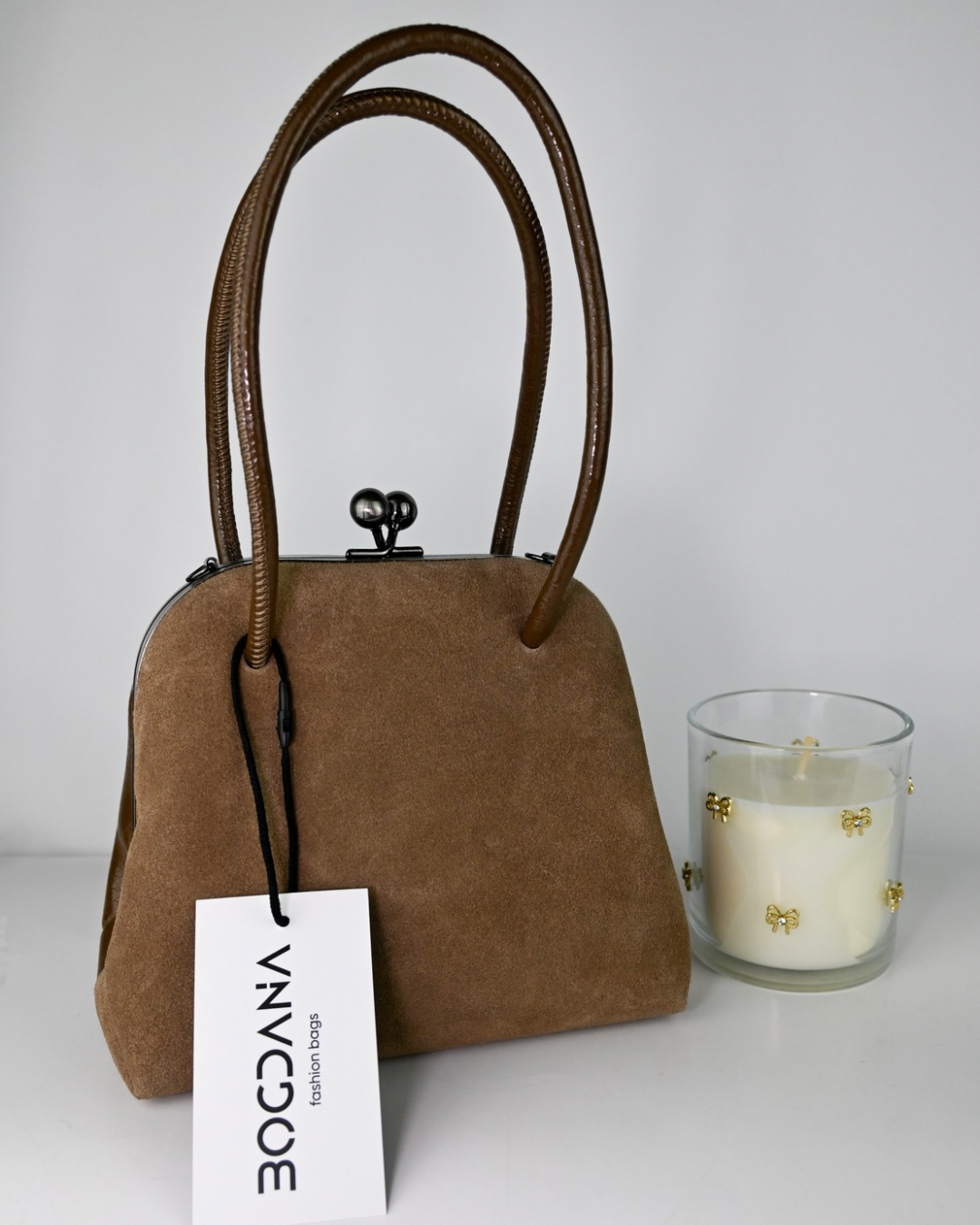 Bag “Kokosha” – Genuine Suede Handbag