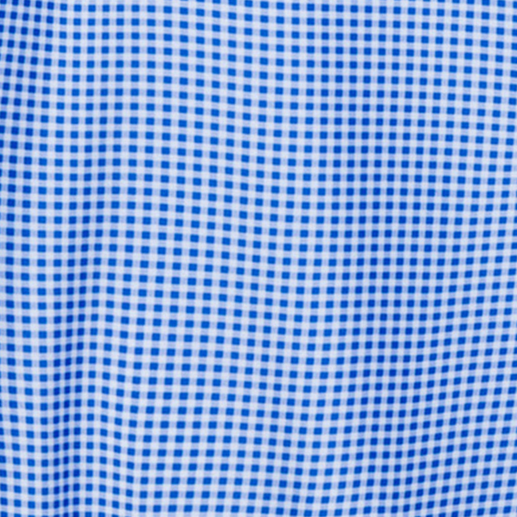 Featherweight Flex Polo Blue Micro Gingham