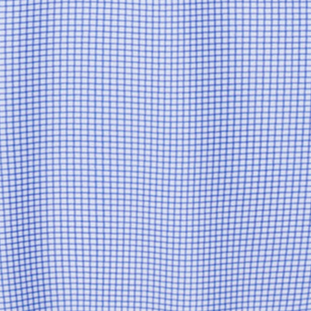 Featherweight Flex Polo Blue Micro Grid