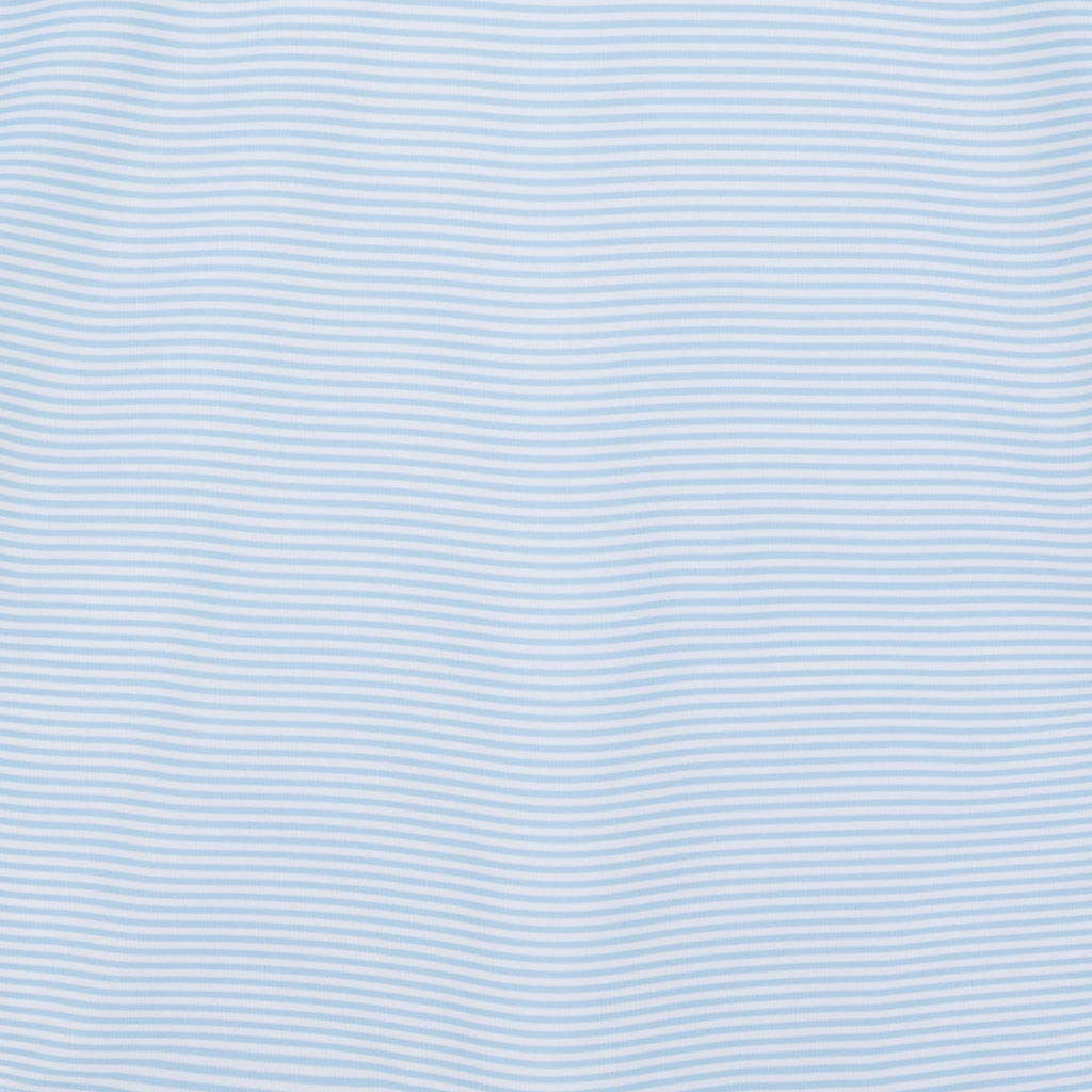 Featherweight Flex Polo Fairfield White And Light Blue Stripe