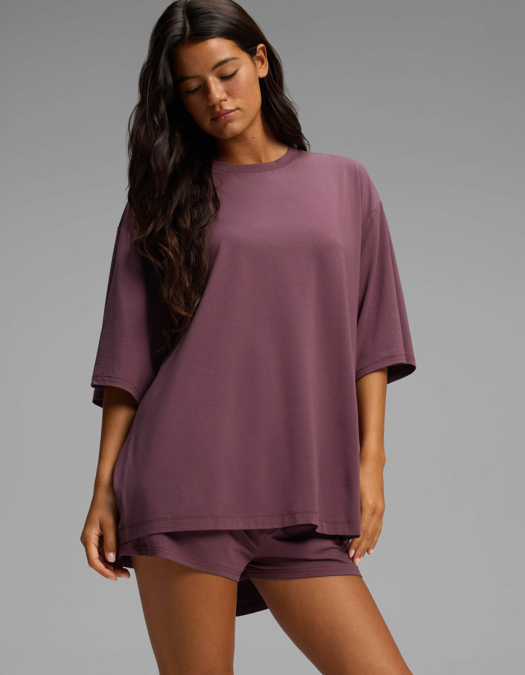 Women's First Layer Boyfriend Sleep Tee & Boxer Short Set