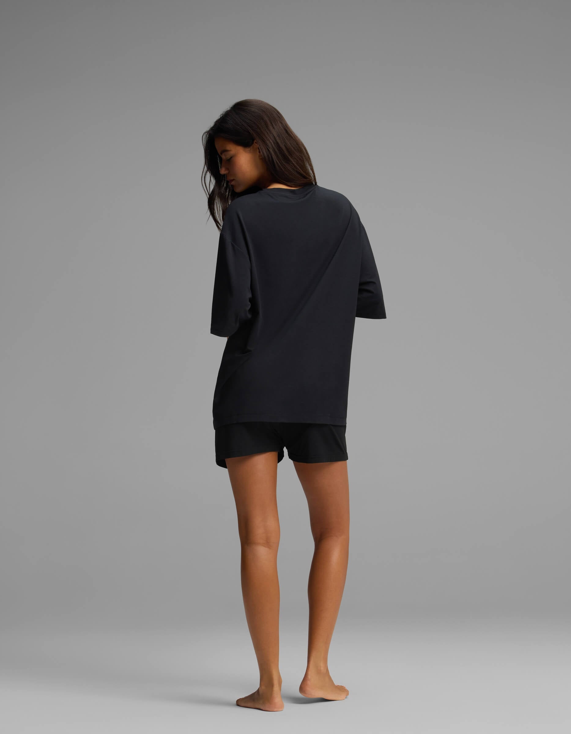 Women's First Layer Boyfriend Sleep Tee & Boxer Short Set