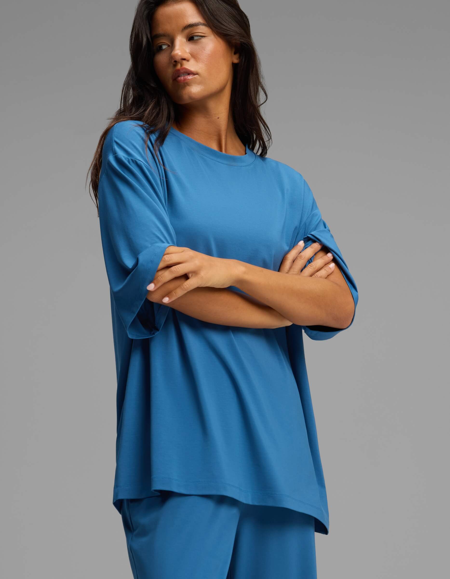 Women's First Layer Boyfriend Sleep Tee & Pajama Pant Set