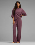Women's First Layer Boyfriend Sleep Tee & Pajama Pant Set