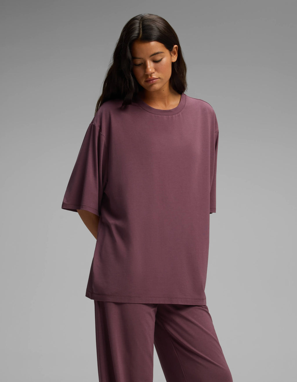 Women's First Layer Boyfriend Sleep Tee & Pajama Pant Set