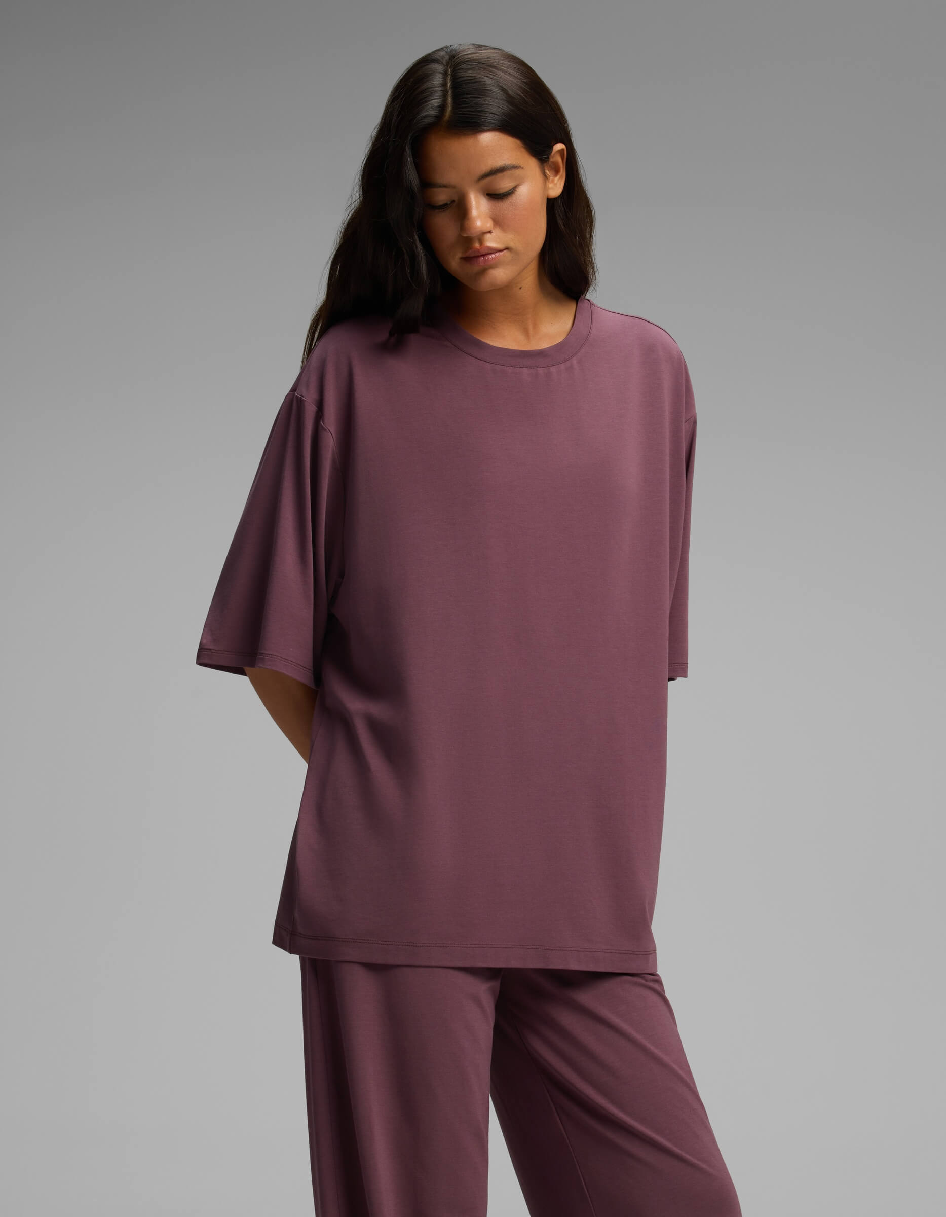 Women's First Layer Boyfriend Sleep Tee & Pajama Pant Set