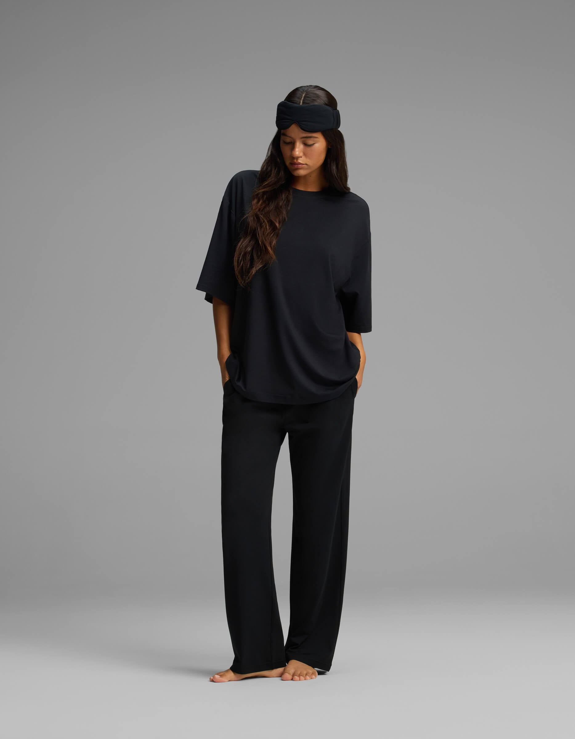 Women's First Layer Boyfriend Sleep Tee & Pajama Pant Set